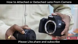How to attach or Detach a Camera Lens #shorts