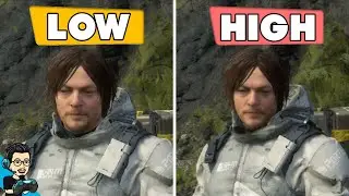 DEATH STRANDING - Low v/s Very High - Graphics Comparison - GTX 1650 4GB