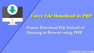 How to Force Download File in PHP