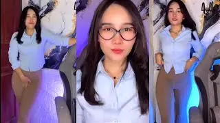 Alya lepas hijab live halu mainin lidah sambil goyang apem montok 