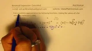 Find a Quadratic Approximation of Rational Functions