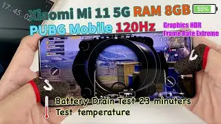 Xiaomi Mi 11 5G PUBG Mobile Test | Snapdragon 888 5G, 8GB RAM, Graphics HDR, Frame Rate Extreme