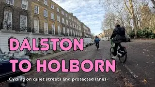 🚲 A beautiful traffic-free winter cycle from Dalston to Holborn