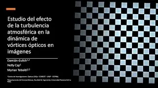 Estudio del efecto de la turbulencia atmosférica en la dinámica de vórtices ópticos en imágenes