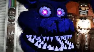 HUNTED BY NIGHTMARE FREDDY || FNAF 4 3D (FREE ROAM Five Nights at Freddys)