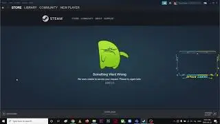 Steam Something Went Wrong We were unable to service your request. Please try again later. E502 L3