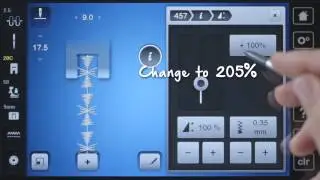 Tutorial on the BERNINA 790: Change stitch pattern