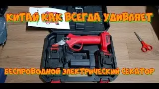 Китай как всегда удивляет. Беспроводной электрический секатор.