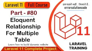 Laravel 11 Full Course | #80 Eloquent relationship for multiple tables in Laravel 11