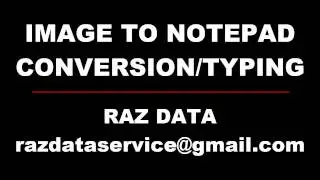image to notepad conversion