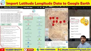 Import Latitude & Longitude Coordinates to Google Earth from excel | import gps data to google earth