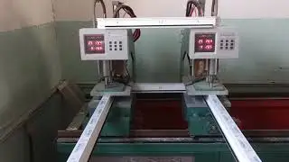 Автоматический 2 х головочный сварочный для пвх окон, как это работет