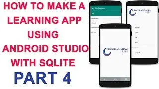 How to Make a Learning App Using Android Studio with Sqlite Part 4
