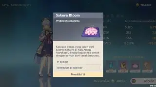 How To get  Sakura Bloom (Cara Mendapatkan Sakura Bloom) - Genshin Impact 2.0