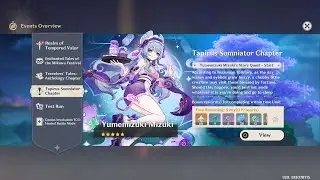 Tapirus Somniator Chapter-Yumemizuki Mizuki Story Quest Tapirus Somniator Act 1- Genshin Impact v5.4