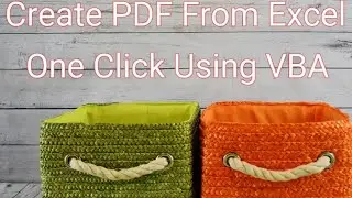 Create PDF From Excel (Using VBA)