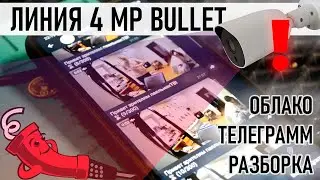 Телеграмм и облако IP камеры Линия 4mp bullet