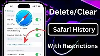 How to Delete / Clear Safari History on iPhone {With Restrictions}