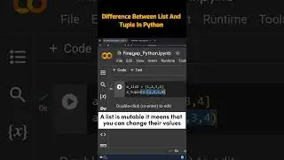 Between List and Tuple in Python #shorts #python