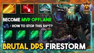 100% BECOME MVP OFFLANE Underlord Radiance + Bloodstone Build Brutal Burn DPS Firestorm DotA 2