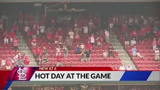 Cardinals fans find ways to brave the heat at the game