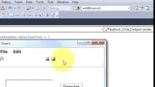 C# Tutorial 77  How to Use FontDialog in C# to change Font Size ,Color,Type