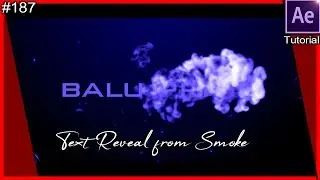 Smoke text effect  - After Effects tutorial
