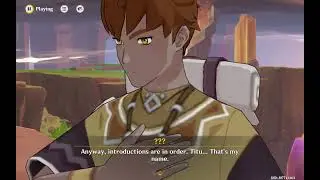 Genshin Impact - World Quest - Beneath The Crystal Rock: Go To The Lesser Shadow Pin With Titu