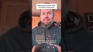 Resizing Amazon RDS Database Instances