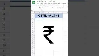 ₹ RS Symbol Shortcut Keys (CTRL+ALT+4)