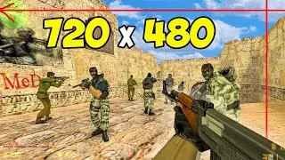 Разрешение ЭКРАНА 720х480 в CS 1.6! Как СДЕЛАТЬ Нормальное Разрешение ЭКРАНА в кс 1.6