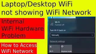 ✓Laptop Desktop WiFi Not showing WiFi Network | WiFi Hardware Problem | Phone as WiFi Adapter