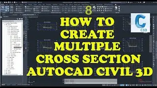 Civil 3D Tutorial - 8 How to create a Multiple Cross Section