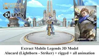 Extract Mobile Legends 3D Model - Alucard (Lightborn - Striker) + rigged + all animation | Unity 3D