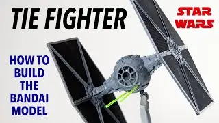 TIE Fighter Bandai 1/72 scale model kit review and build - HD 720p