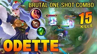 Odette Brutal One Shot Combo! Build Top Global Odette ~ Mobile Legends