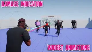 Unreal Engine - Damage Indicator using Widget Components and UI Animations