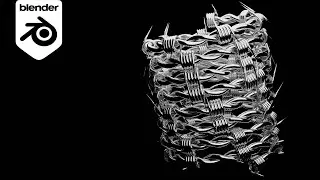 Barbed wire in Blender