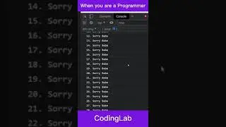 When you are a Programmer