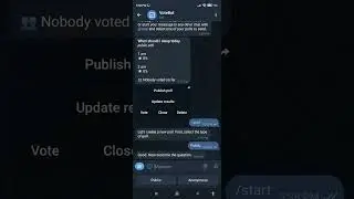 Create a Poll/Vote on Telegram .... Vote Bot