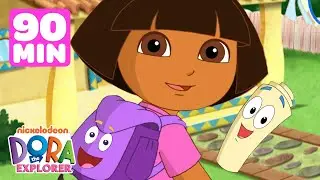 Dora the Explorer Backpack & Map Games! 🗺️ 🎒 90 Minutes | Dora & Friends