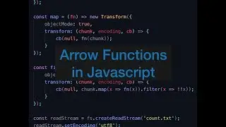 Understanding arrow functions in javascript