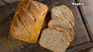Wheat bread on sourdough is a recipe for homemade bread without yeast. Healthy sourdough pastries