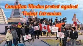 Canadian Hindus Protest Car Rally against Violent Extremism in Edmonton . #garimalokeshvlogs