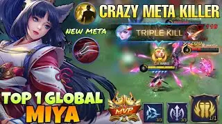 INSANE DAMAGE !! MIYA BEST BUILD BROKEN DAMAGE 2021 | TOP 1 GLOBAL Miya ʙᴀʙɪɪ | Mobile legends