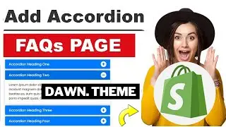 How To Create FAQs Page for Shopify Dawn Theme | Create Accordions in Shopify | Copy & Paste