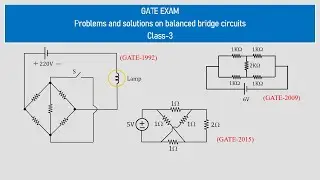 How to solve GATE problems in balanced circuits? What is the solution for wheat-stone bridge?