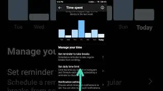 How to set daily time limit on instagram in 2023||