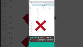 Autofill Alphabet in Google Sheets with Quick Trick SHORTS