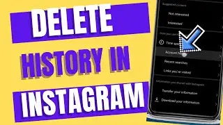 How to delete history in Instagram in new update 2023